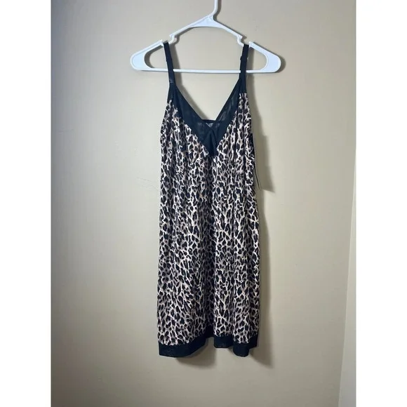 NWT Delta Burke Intimates Leopard Print Slip Dress Lingerie Size 3X Babydoll - Picture 10 of 10